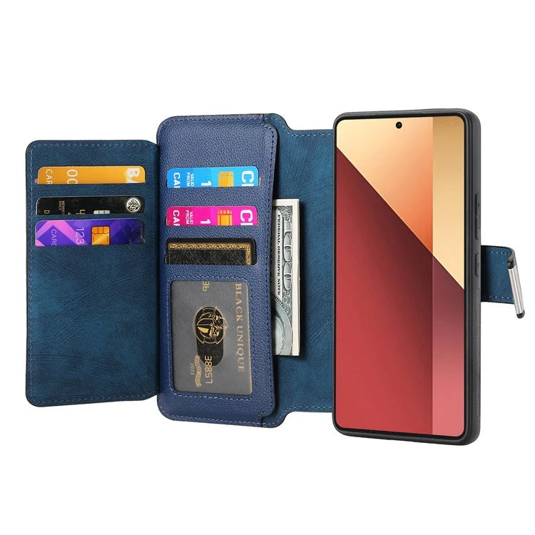 CASENEO MW-02 For Xiaomi Poco M6 Pro 4G / Redmi Note 13 Pro 4G Leather Case Detachable Phone Cover