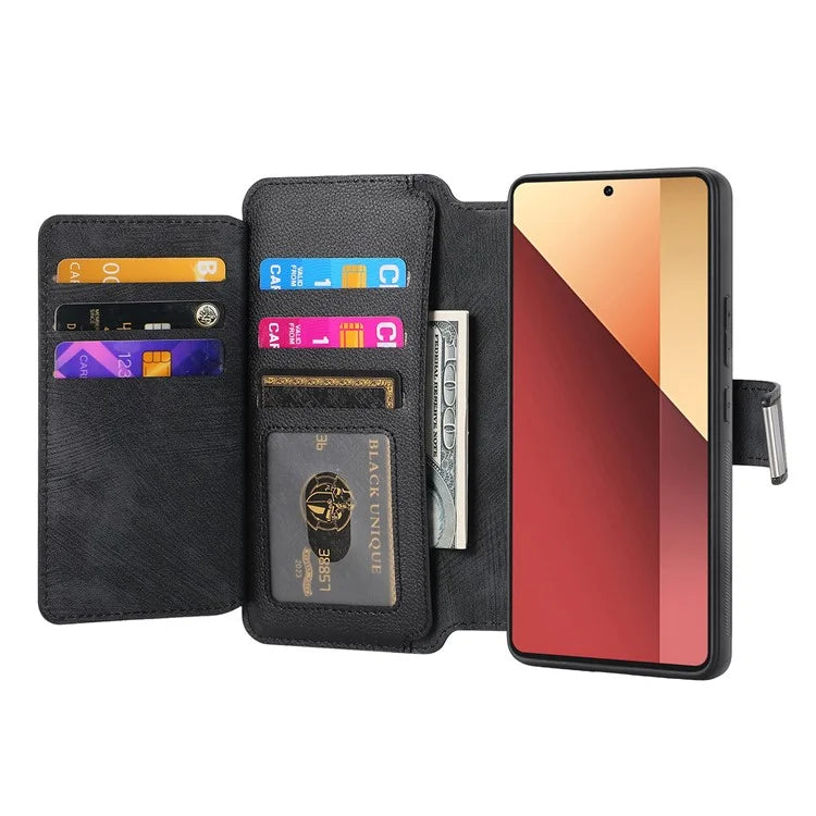 CASENEO MW-02 For Xiaomi Poco M6 Pro 4G / Redmi Note 13 Pro 4G Leather Case Detachable Phone Cover