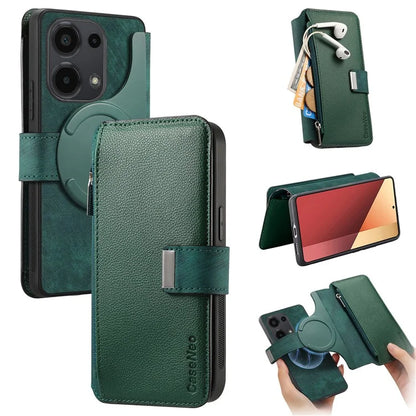 CASENEO MW-02 For Xiaomi Poco M6 Pro 4G / Redmi Note 13 Pro 4G Leather Case Detachable Phone Cover