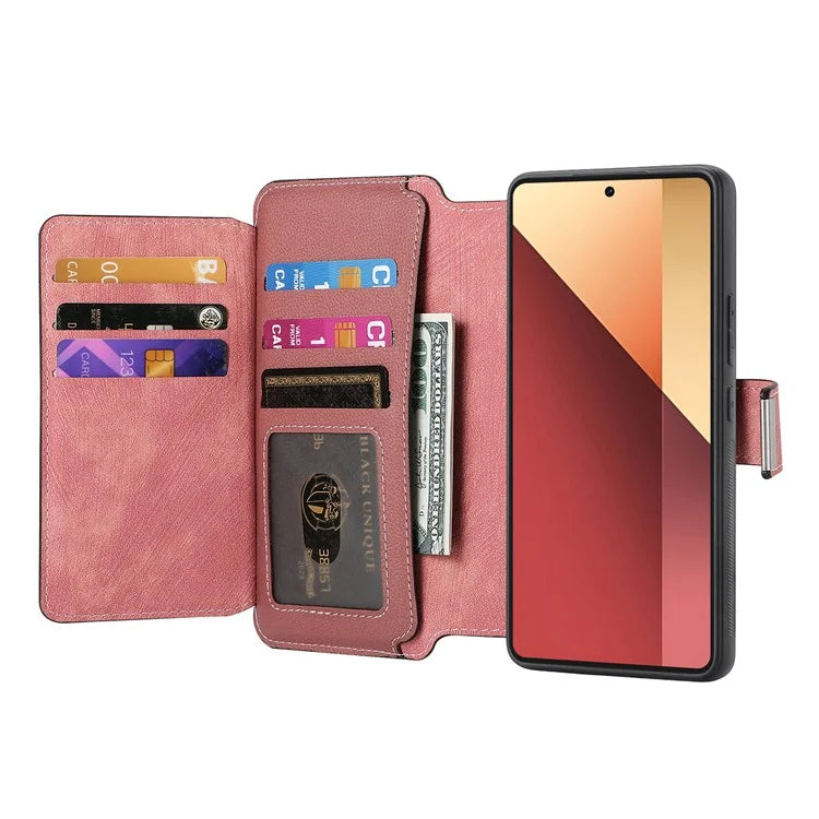 CASENEO MW-02 For Xiaomi Poco M6 Pro 4G / Redmi Note 13 Pro 4G Leather Case Detachable Phone Cover