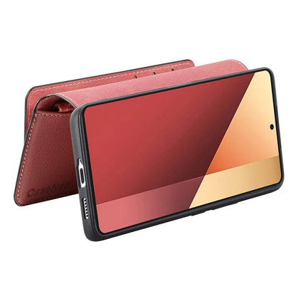 CASENEO MW-02 For Xiaomi Poco M6 Pro 4G / Redmi Note 13 Pro 4G Leather Case Detachable Phone Cover