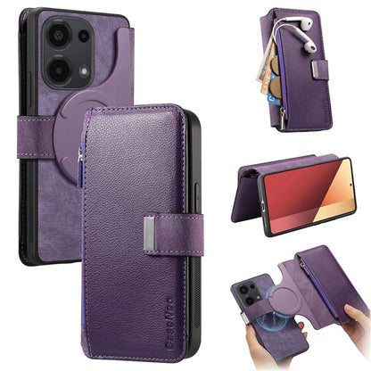 CASENEO MW-02 For Xiaomi Poco M6 Pro 4G / Redmi Note 13 Pro 4G Leather Case Detachable Phone Cover