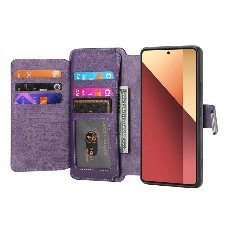 CASENEO MW-02 For Xiaomi Poco M6 Pro 4G / Redmi Note 13 Pro 4G Leather Case Detachable Phone Cover