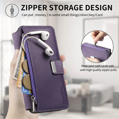 CASENEO MW-02 For Xiaomi Poco M6 Pro 4G / Redmi Note 13 Pro 4G Leather Case Detachable Phone Cover
