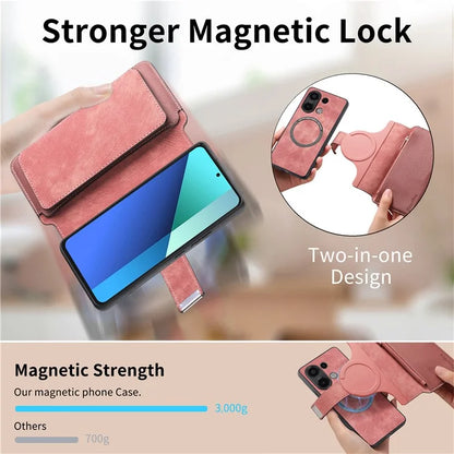 CASENEO MW-02 For Xiaomi Redmi Note 13 4G Case Magnetic Detachable Phone Leather Cover