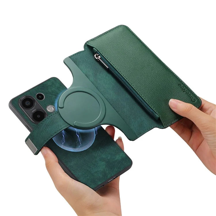 CASENEO MW-02 For Xiaomi Redmi Note 13 4G Case Magnetic Detachable Phone Leather Cover