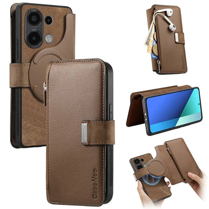 CASENEO MW-02 For Xiaomi Redmi Note 13 4G Case Magnetic Detachable Phone Leather Cover