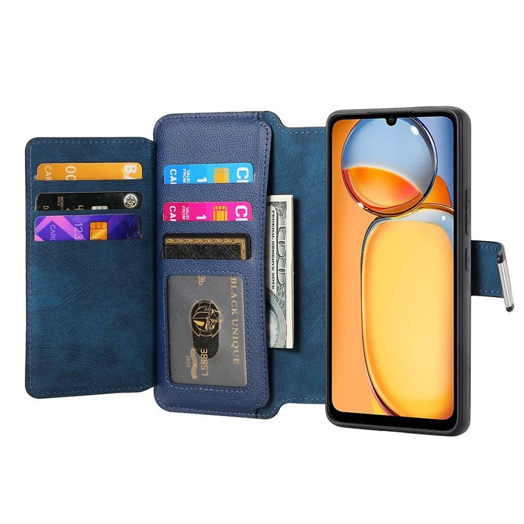 CASENEO MW-02 For Xiaomi Redmi 13C 4G / Poco C65 4G Leather Case Detachable Magnetic Phone Cover