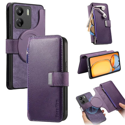 CASENEO MW-02 For Xiaomi Redmi 13C 4G / Poco C65 4G Leather Case Detachable Magnetic Phone Cover