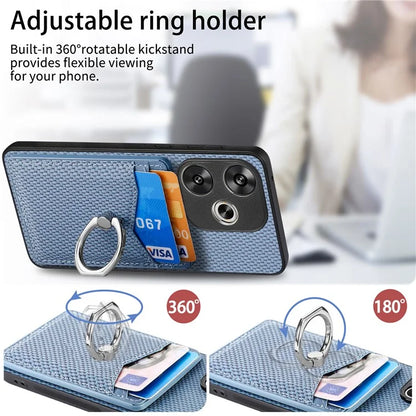 For Xiaomi Poco F6 5G / Redmi Turbo 3 5G Case Card Slots Ring Holder Kickstand Phone Cover