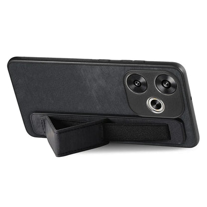 D11 For Xiaomi Poco F6 5G / Redmi Turbo 3 5G Case Wristband Leather + TPU Phone Cover