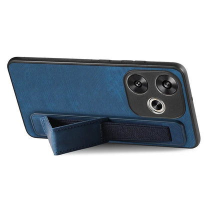 D11 For Xiaomi Poco F6 5G / Redmi Turbo 3 5G Case Wristband Leather + TPU Phone Cover