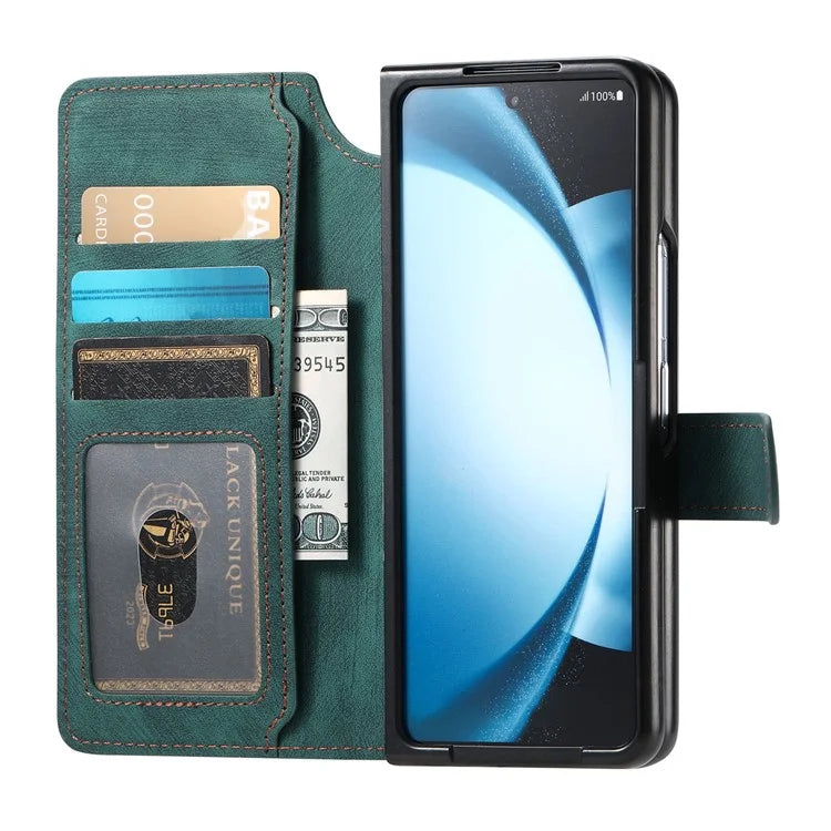 CASENEO MW-03 For Samsung Galaxy Z Fold6 5G Case Leather 2-in-1 Magnetic Detachable Wallet Phone Cover
