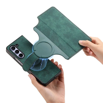 CASENEO MW-03 For Samsung Galaxy Z Fold6 5G Case Leather 2-in-1 Magnetic Detachable Wallet Phone Cover