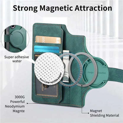 CASENEO MW-03 For Samsung Galaxy Z Fold6 5G Case Leather 2-in-1 Magnetic Detachable Wallet Phone Cover