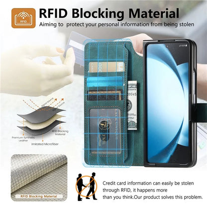 CASENEO MW-03 For Samsung Galaxy Z Fold6 5G Case Leather 2-in-1 Magnetic Detachable Wallet Phone Cover