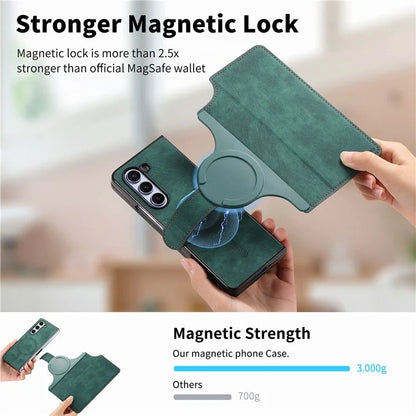 CASENEO MW-03 For Samsung Galaxy Z Fold6 5G Case Leather 2-in-1 Magnetic Detachable Wallet Phone Cover