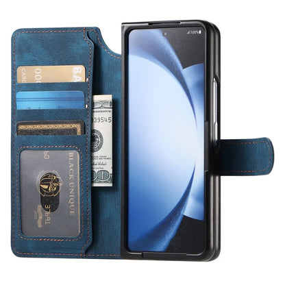 CASENEO MW-03 For Samsung Galaxy Z Fold6 5G Case Leather 2-in-1 Magnetic Detachable Wallet Phone Cover