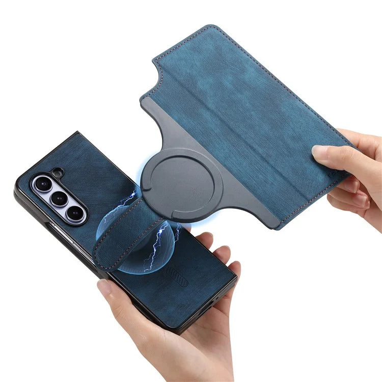 CASENEO MW-03 For Samsung Galaxy Z Fold6 5G Case Leather 2-in-1 Magnetic Detachable Wallet Phone Cover