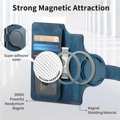 CASENEO MW-03 For Samsung Galaxy Z Fold6 5G Case Leather 2-in-1 Magnetic Detachable Wallet Phone Cover