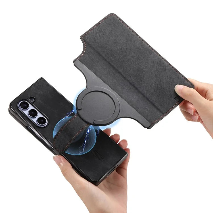 CASENEO MW-03 For Samsung Galaxy Z Fold6 5G Case Leather 2-in-1 Magnetic Detachable Wallet Phone Cover
