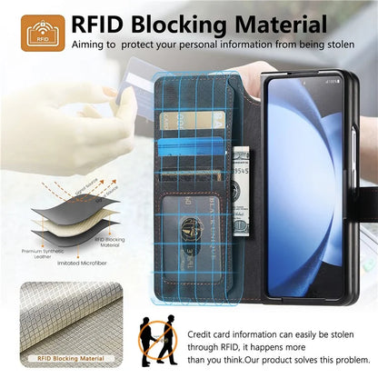 CASENEO MW-03 For Samsung Galaxy Z Fold6 5G Case Leather 2-in-1 Magnetic Detachable Wallet Phone Cover