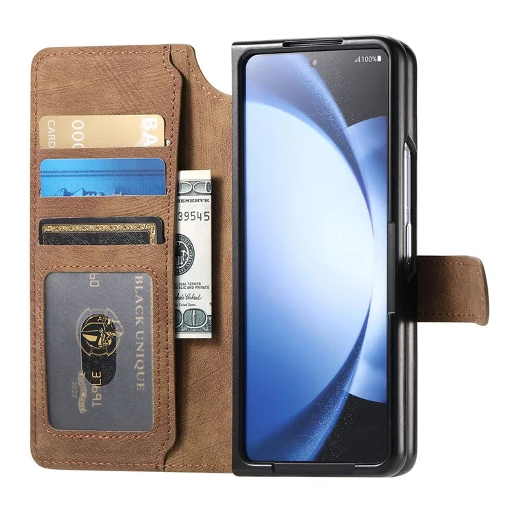 CASENEO MW-03 For Samsung Galaxy Z Fold6 5G Case Leather 2-in-1 Magnetic Detachable Wallet Phone Cover