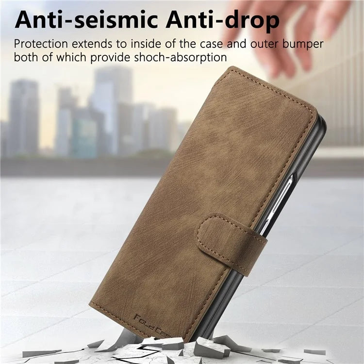CASENEO MW-03 For Samsung Galaxy Z Fold6 5G Case Leather 2-in-1 Magnetic Detachable Wallet Phone Cover