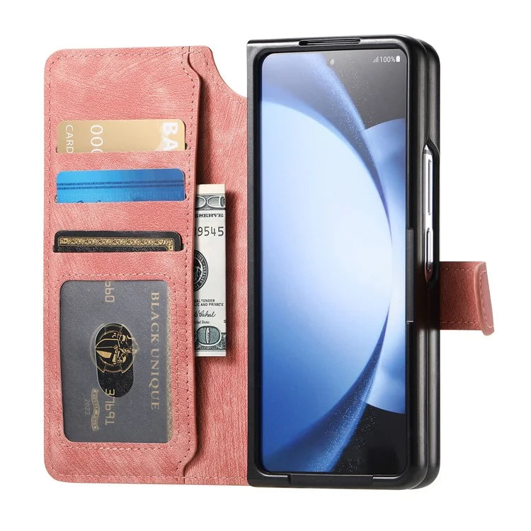 CASENEO MW-03 For Samsung Galaxy Z Fold6 5G Case Leather 2-in-1 Magnetic Detachable Wallet Phone Cover