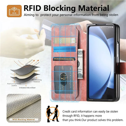 CASENEO MW-03 For Samsung Galaxy Z Fold6 5G Case Leather 2-in-1 Magnetic Detachable Wallet Phone Cover