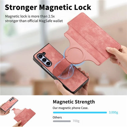 CASENEO MW-03 For Samsung Galaxy Z Fold6 5G Case Leather 2-in-1 Magnetic Detachable Wallet Phone Cover