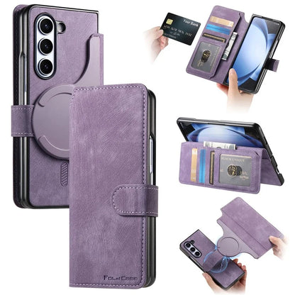 CASENEO MW-03 For Samsung Galaxy Z Fold6 5G Case Leather 2-in-1 Magnetic Detachable Wallet Phone Cover