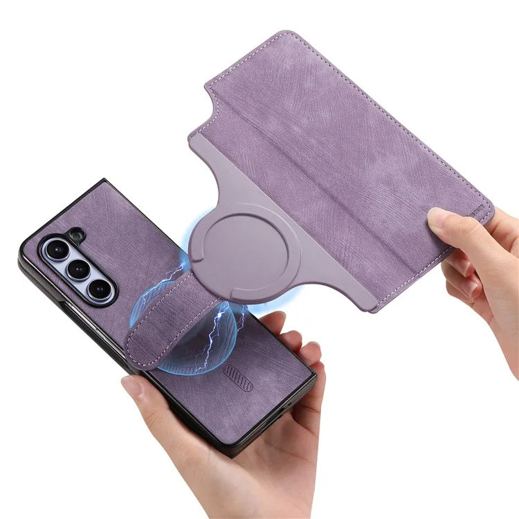 CASENEO MW-03 For Samsung Galaxy Z Fold6 5G Case Leather 2-in-1 Magnetic Detachable Wallet Phone Cover