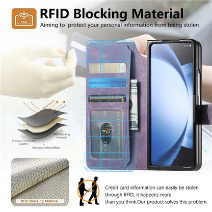 CASENEO MW-03 For Samsung Galaxy Z Fold6 5G Case Leather 2-in-1 Magnetic Detachable Wallet Phone Cover