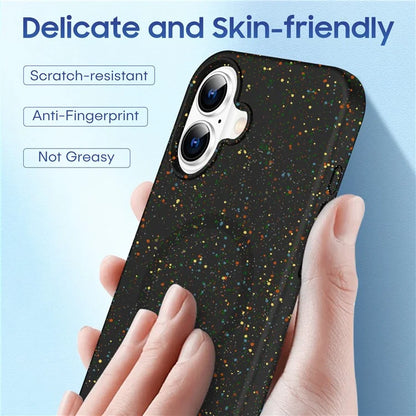 For iPhone 16 Case Compatible with MagSafe Colorful Dot Hard PC Matte Phone Cover