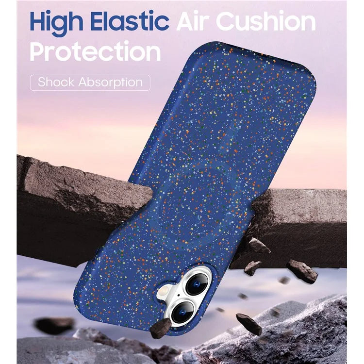 For iPhone 16 Case Compatible with MagSafe Colorful Dot Hard PC Matte Phone Cover