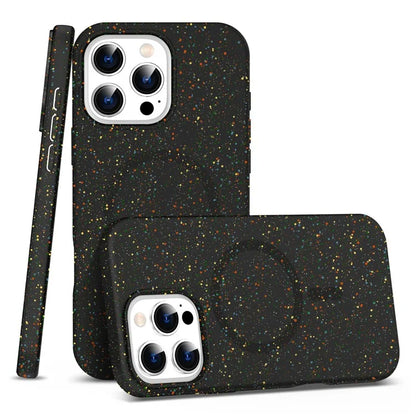 For iPhone 16 Pro Case Colorful Dot Hard PC Matte Phone Cover Compatible with MagSafe