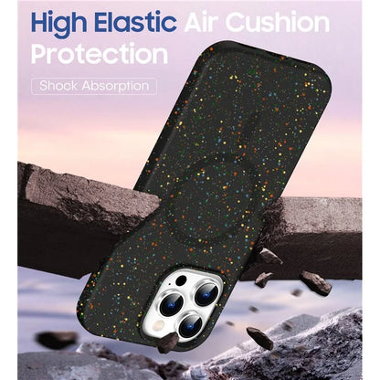For iPhone 16 Pro Case Colorful Dot Hard PC Matte Phone Cover Compatible with MagSafe