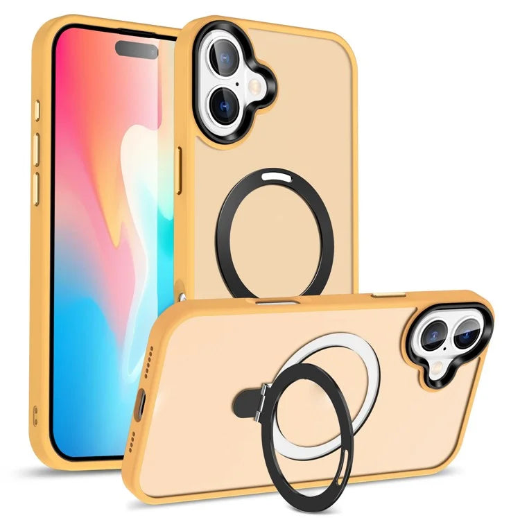 For iPhone 16 Plus Case Kickstand Back Phone Cover Compatible with MagSafe