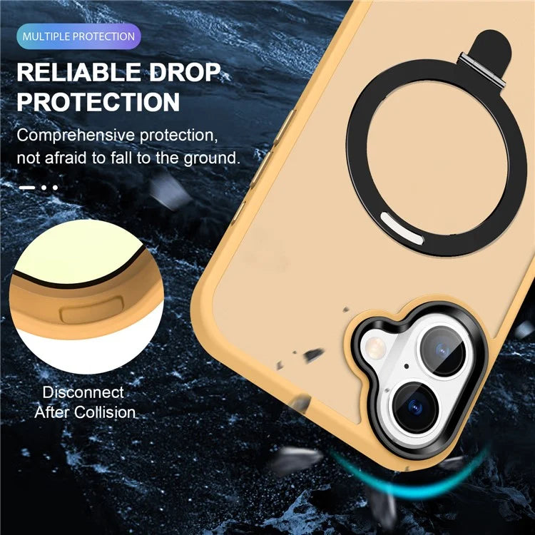 For iPhone 16 Plus Case Kickstand Back Phone Cover Compatible with MagSafe