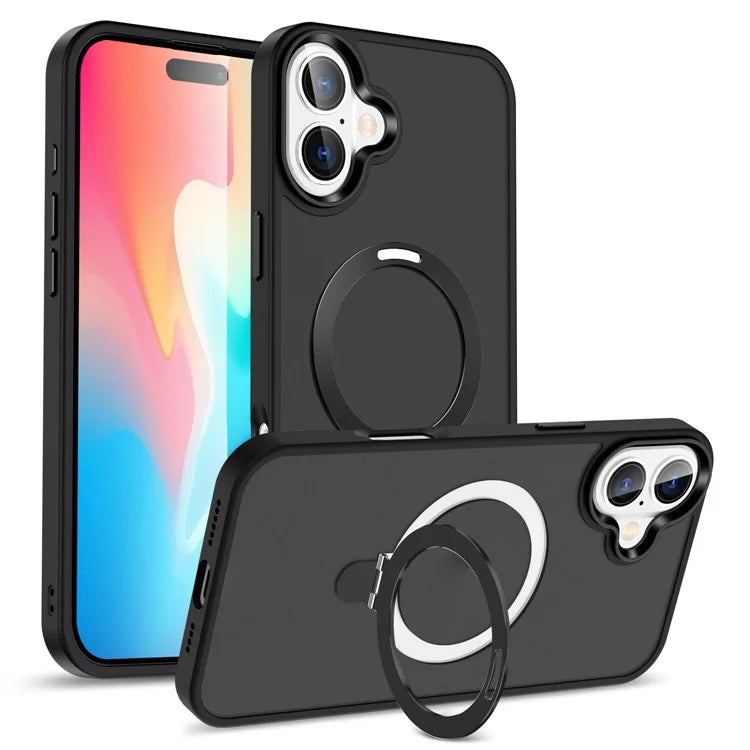 For iPhone 16 Plus Case Kickstand Back Phone Cover Compatible with MagSafe