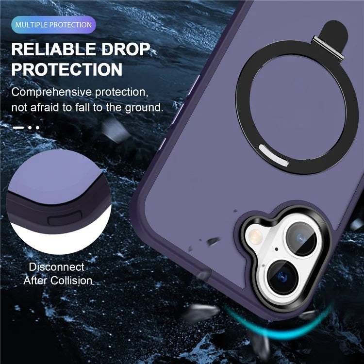 For iPhone 16 Plus Case Kickstand Back Phone Cover Compatible with MagSafe