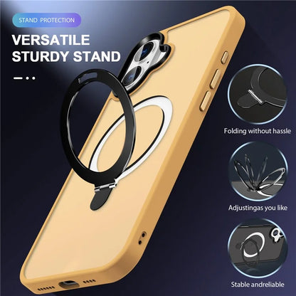 For iPhone 16 Case Compatible with MagSafe Kickstand Back Phone Cover