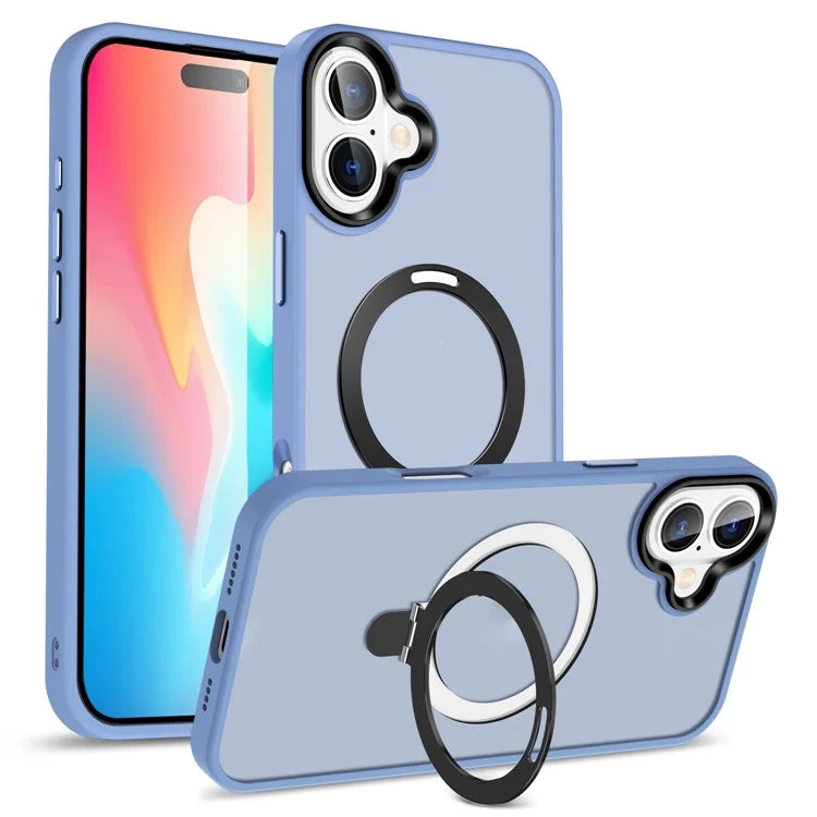 For iPhone 16 Case Compatible with MagSafe Kickstand Back Phone Cover