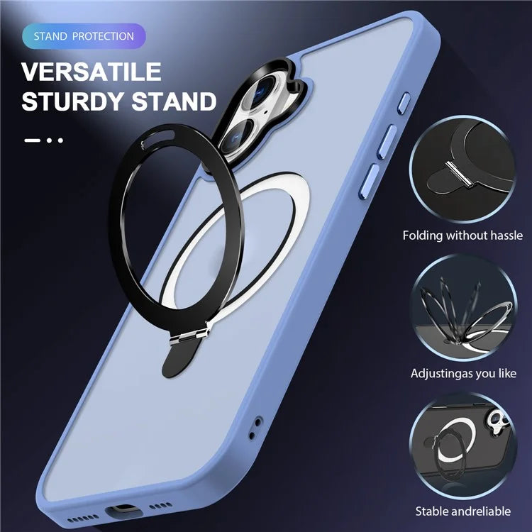 For iPhone 16 Case Compatible with MagSafe Kickstand Back Phone Cover