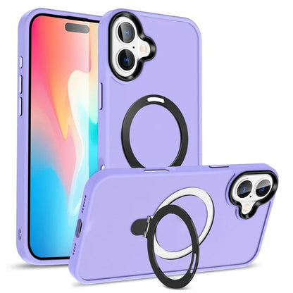 For iPhone 16 Case Compatible with MagSafe Kickstand Back Phone Cover