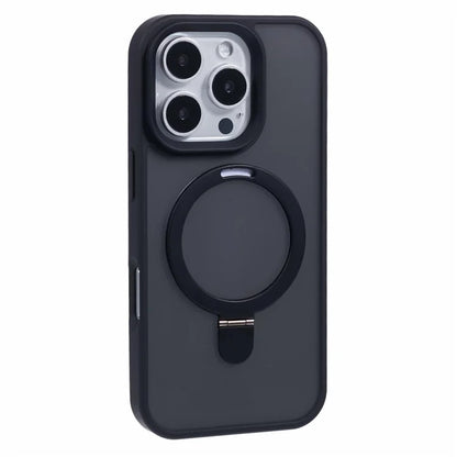 For iPhone 16 Pro Magnetic Case Kickstand TPU+PC  Phone Cover