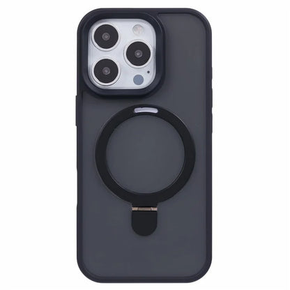 For iPhone 16 Pro Magnetic Case Kickstand TPU+PC  Phone Cover