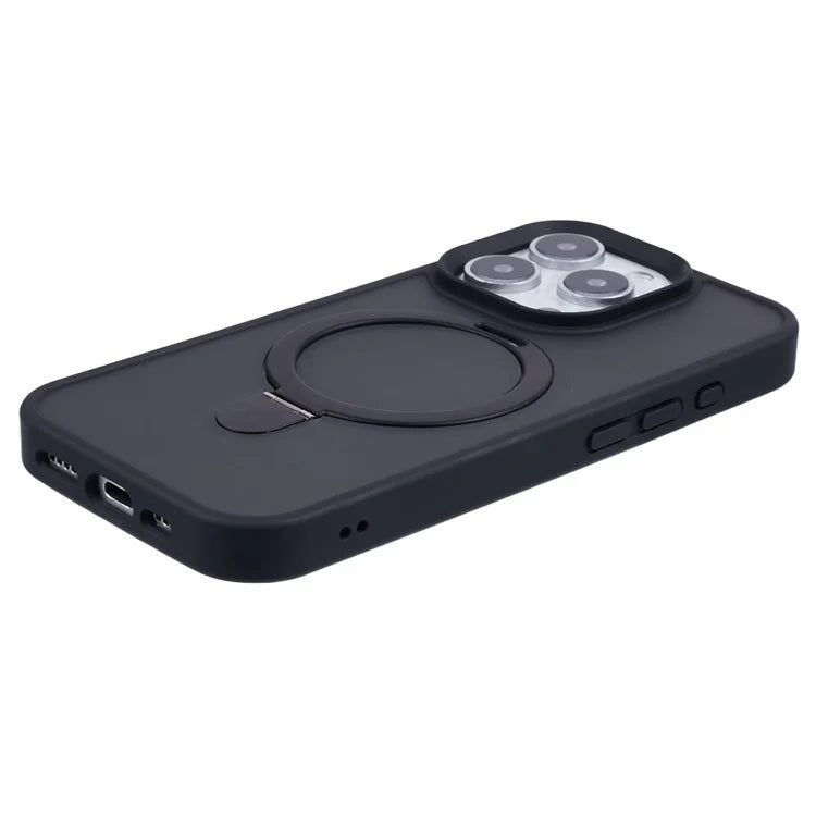 For iPhone 16 Pro Magnetic Case Kickstand TPU+PC  Phone Cover