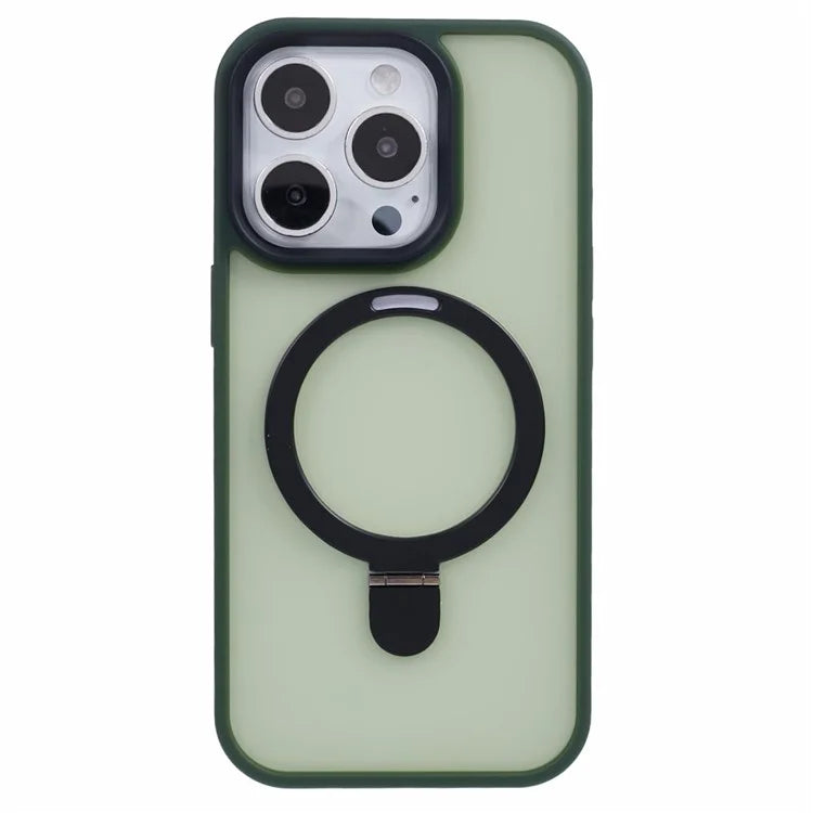 For iPhone 16 Pro Magnetic Case Kickstand TPU+PC  Phone Cover